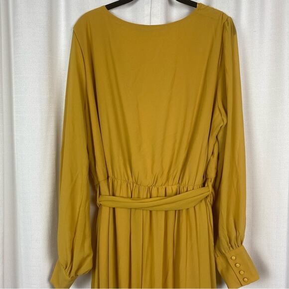 Baltic Born Mustard Yellow Celine Maxi Dress Sz.2X NWT - Picture 12 of 16